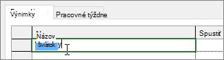 Karta Výnimky