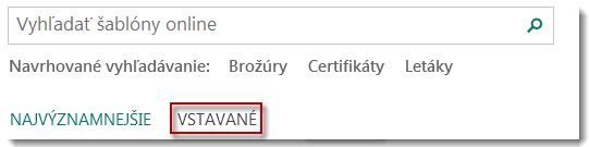 Strana šablóny Publishera 2013.