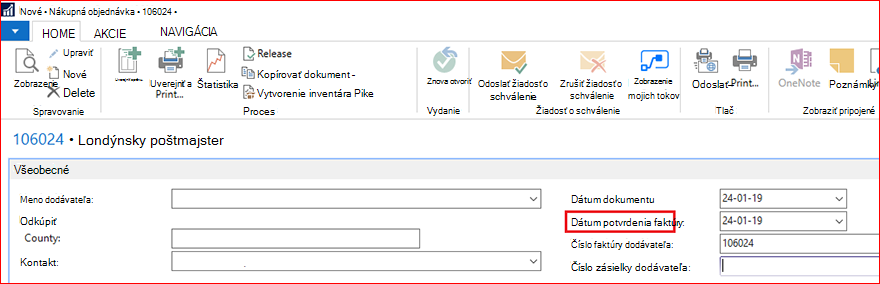 Vytvorenie objednávky