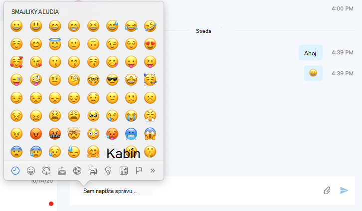 Zobrazenie emotikonov SFB pre Mac
