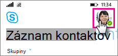 Ťuknutím na ikonu obrázka nastavte stav, pridajte poznámku alebo presmerujte hovory