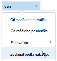 Zoskupenie knižnice dokumentov podľa zobrazenia v Office 365