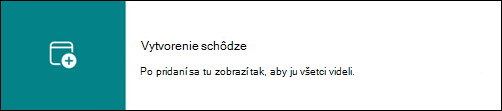 Prepojenie presmerujúce používateľa do kalendára skupiny v Outlooku.