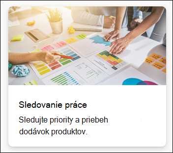 snímka obrazovky výberu šablóny zoznamu sledovanie práce