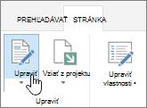 Úprava stránky