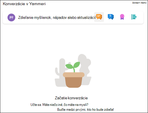 Ukážka webovej časti Konverzácie.