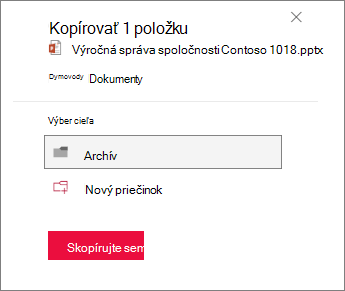 Výber cieľa