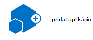 Ikona Pridať aplikáciu v dialógovom okne Obsah lokality.
