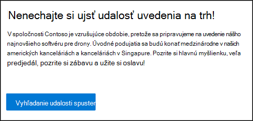 Webová časť Tlačidlo