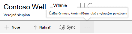Ponuka knižnice dokumentov SharePointu Onine