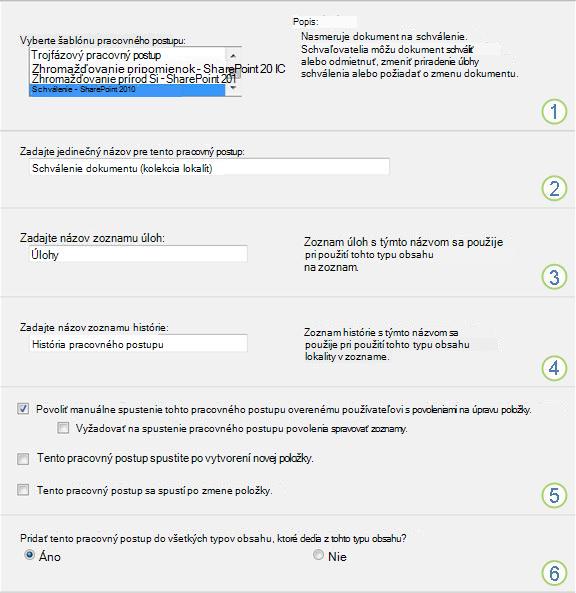 Nastavenie strany pracovného postupu