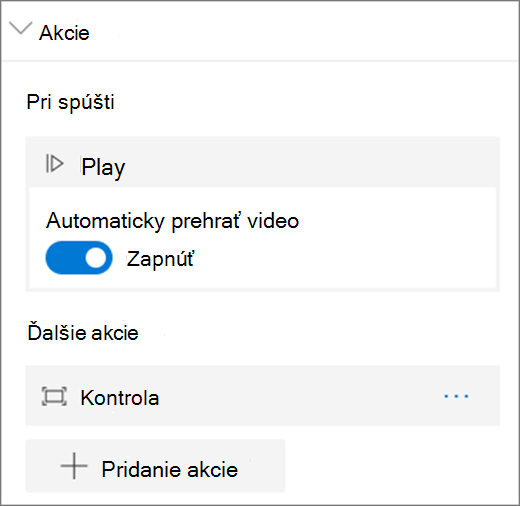 Možnosti videa