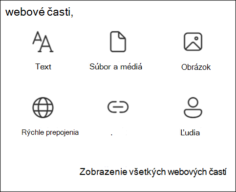 List of web parts in Toolbox