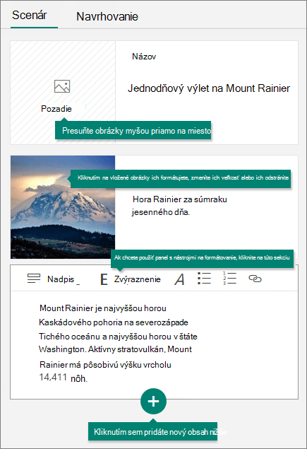 Karta Scenár vo Swayi.