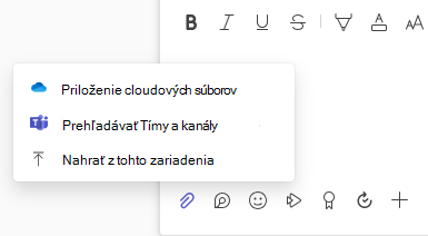 priloženie súborov