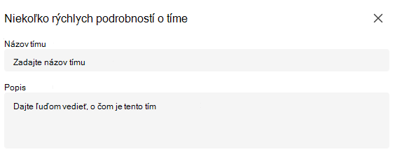 Podrobnosti o triede