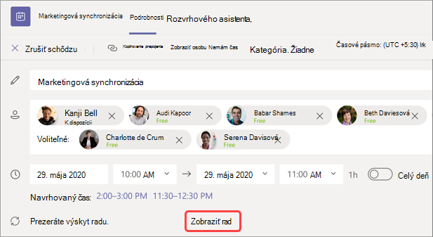 Obrázok zobrazujúci, kde sa rad zobrazení nachádza v synchronizácii marketingu