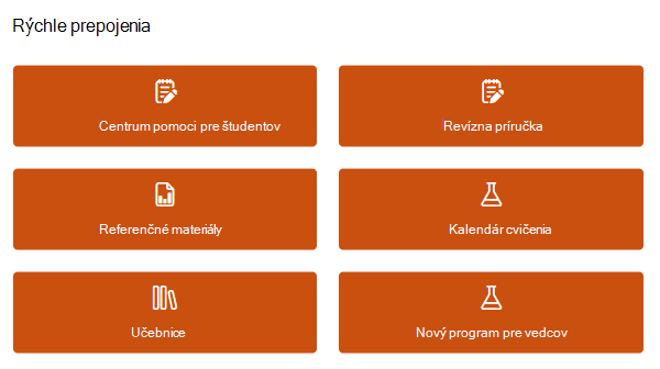 rýchle prepojenia