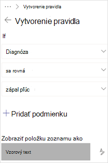 Príklad pravidla