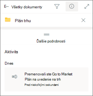 Teams Ent Premenovanie priečinka SharePointu