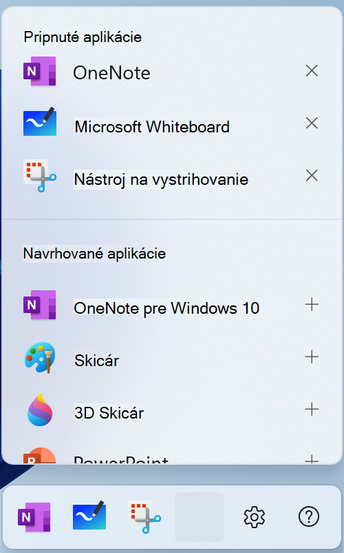 Snímka obrazovky s ponukou upraviť pero vo Windowse 11.