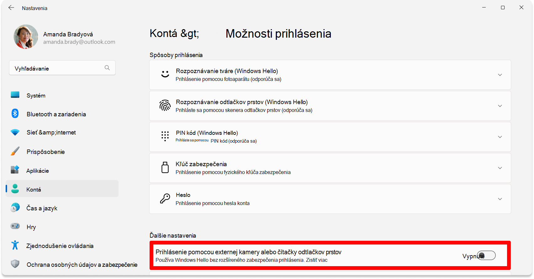 Screenshot of Settings - Disable ESS toggle.