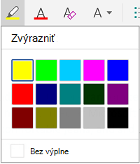 Zvýraznenie farieb