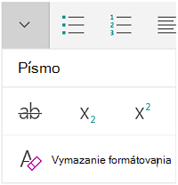 Ponuka Písmo