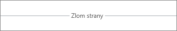 Zlom strany vo Worde Online