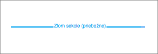 Obrázok zlomu sekcie