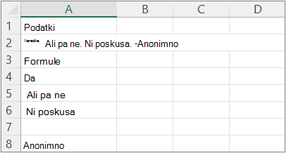 Rezultati za primer 5