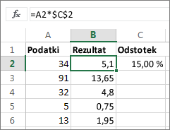 Množenje števil z odstotkom
