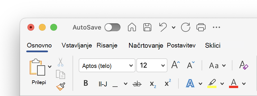 Aluminijasta tema v računalniku Mac