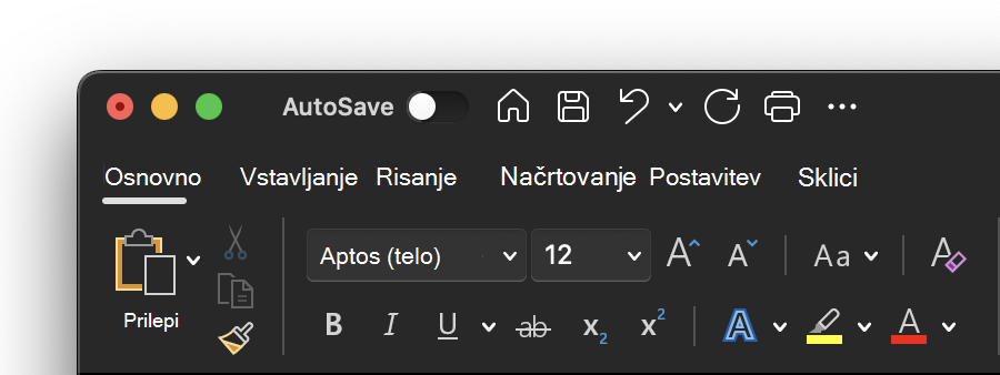 Temna tema v računalniku Mac