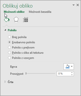 Oblikovanje oblike SmartArt