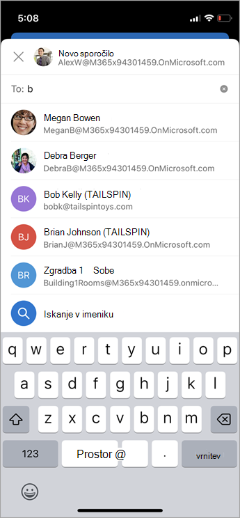 mobilno iskanje imenika