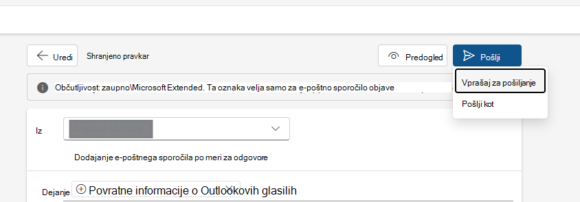 Glasila prosijo za pošiljanje