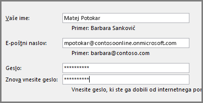 Druga stran čarovnika za ustvarjanje novega računa
