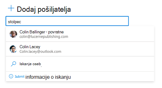 Vnesite kateri koli e-poštni naslov.