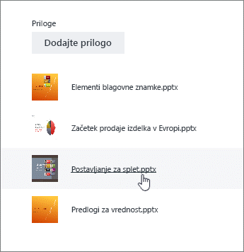 Choose a document from the attachment list in Details
