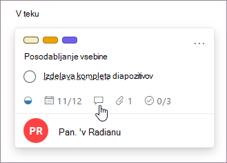 Dodajanje pripomb