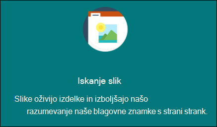 Predogled spletnega gradnika za besedilo in sliko.