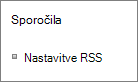 Nastavitve RSS (List Communications)