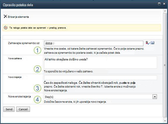 Obrazec zahteve za spremembo elementa