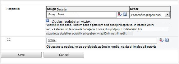 Druga stran obrazca povezave