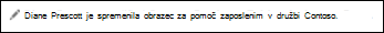 Posodobitev vira novic, ko oseba, ki jo spremljate, začne spremljati dokument