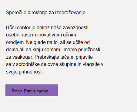 Posnetek zaslona spletnega gradnika za besedilo in oblikovanje