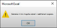 Napaka datoteke zaščitenega pogleda v Officeu