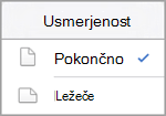 Izberite usmerjenost