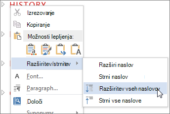 Priročni meni